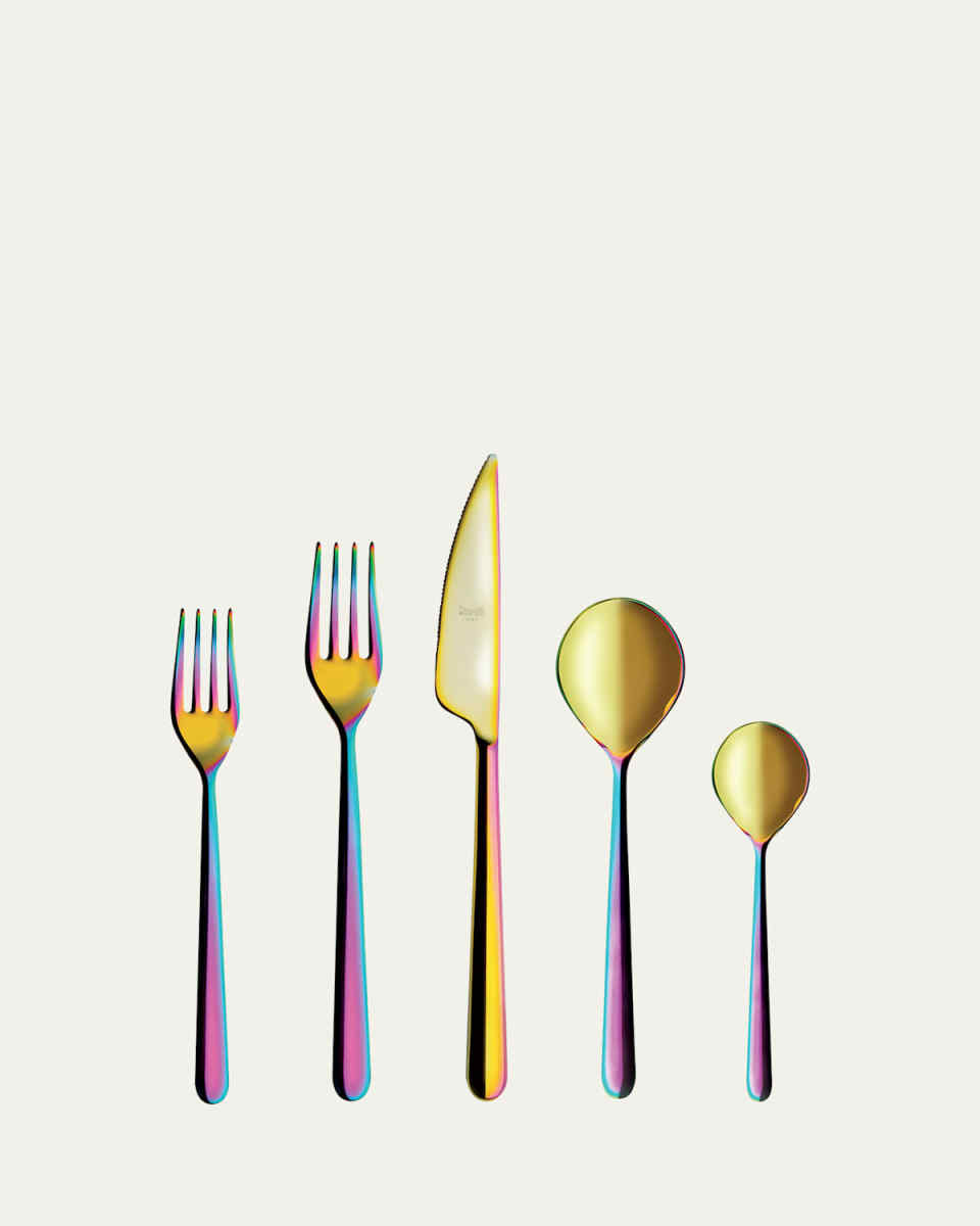 Linea Rainbow 5-Piece Flatware Set